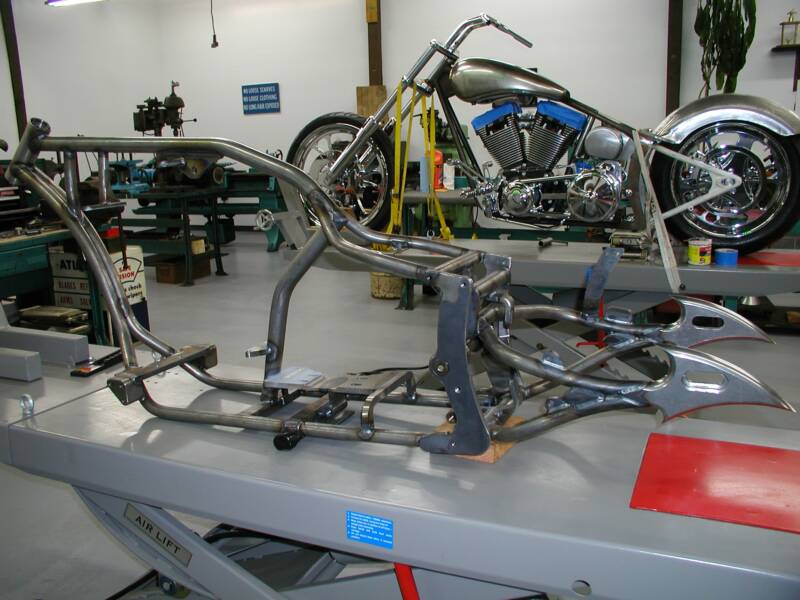BBC Sled and Pro One chopper kits in assembly